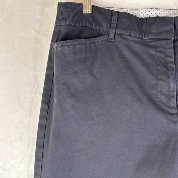 Talbots Womens Pants 8 Black Perfect Crop Midrise Capri Pants Chinos Career - Picture 8 of 16